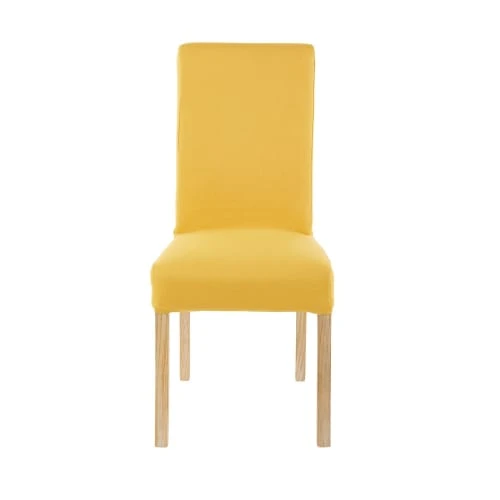Maisons Du Monde Housse De Chaise En Coton Jaune Moutarde, Compatible Chaise MARGAUX 4 Maisons Du Monde Housse De Chaise En Coton Jaune Moutarde, Compatible Chaise MARGAUX – Image 2