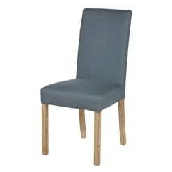 Maisons Du Monde Housse De Chaise En Lin Bleu Gris, OEKO-TEX®