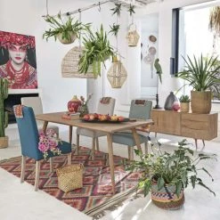 Maisons Du Monde Housse De Chaise En Lin Lavé Bleu Paon -Maisons Du Monde Boutique housse de chaise en lin lave bleu paon 1000 15 21 189072 7