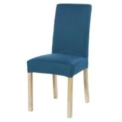 Maisons Du Monde Housse De Chaise En Lin Lavé, Compatible Chaise MARGAUX -Maisons Du Monde Boutique housse de chaise en lin lave bleu paon margaux 1000 15 21 189072 1