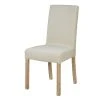 Maisons Du Monde Housse De Chaise En Velours Beige, OEKO-TEX®
