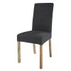 Maisons Du Monde Housse De Chaise Gris Charbon, Compatible Chaise MARGAUX