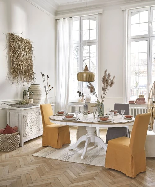 Maisons Du Monde Housse Longue De Chaise En Lin Lavé, Compatible Chaise MARGAUX 6 Maisons Du Monde Housse Longue De Chaise En Lin Lavé, Compatible Chaise MARGAUX – Image 4