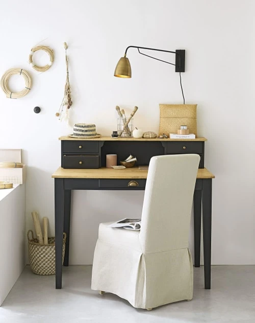 Maisons Du Monde Housse Longue De Chaise En Lin Lavé, Compatible Chaise MARGAUX 5 Maisons Du Monde Housse Longue De Chaise En Lin Lavé, Compatible Chaise MARGAUX – Image 3