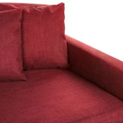Beliani Housse Pour Canapé 3 Places Rouge -Maisons Du Monde Boutique housse pour canape 3 places rouge 4