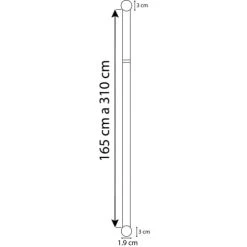 SECODIR Kit Tringle Extensible ø 16/19 Mm 165-310cm -Maisons Du Monde Boutique kit tringle extensible oe 16 19 mm 165 310cm 4