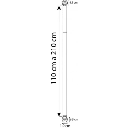 SECODIR Kit Tringle Extensible ø 16/19mm 110 à 210 Cm 7 SECODIR Kit Tringle Extensible ø 16/19mm 110 à 210 Cm – Image 5