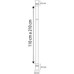 SECODIR Kit Tringle Extensible ø 25/28 110 à 210cm 9 SECODIR Kit Tringle Extensible ø 25/28 110 à 210cm -Maisons Du Monde Boutique kit tringle extensible oe 25 28 110 a 210cm 3