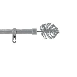 Douceur D'Intérieur Kit Tringle Extensible Patine Gris/argent 120 à 210cm
