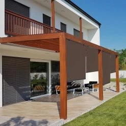 RED DECO Lot De 3 Stores Enrouleur D'extérieur 120x225 Cm Taupe Universel -Maisons Du Monde Boutique lot de 3 stores enrouleur d exterieur 120x225 cm taupe universel 1