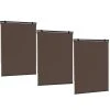 RED DECO Lot De 3 Stores Enrouleur D'extérieur 120x225 Cm Taupe Universel
