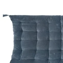 Home Maison Matelas De Sol En Velours Avec Pompons Gris Foncé 120 X 60 -Maisons Du Monde Boutique matelas de sol en velours avec pompons gris fonce 120 x 60 3