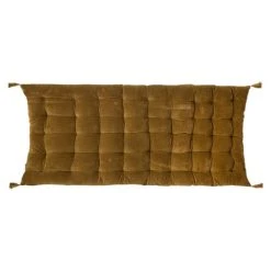 Home Maison Matelas De Sol En Velours Avec Pompons Mordoré 120 X 60