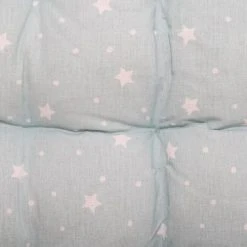 Home Maison Matelas De Sol étoilé Coton Vert Clair 120x60 -Maisons Du Monde Boutique matelas de sol etoile coton vert clair 120x60 4
