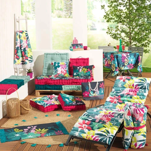 Douceur D'Intérieur Matelas De Sol + Pompons Coton 60x120cm 6 Douceur D'Intérieur Matelas De Sol + Pompons Coton 60x120cm – Image 4