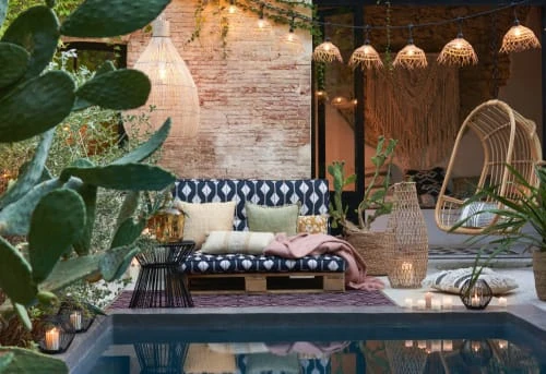 Maisons Du Monde Matelas Palette En Coton Imprimé Tropical Vert 80x120 6 Maisons Du Monde Matelas Palette En Coton Imprimé Tropical Vert 80x120 – Image 4