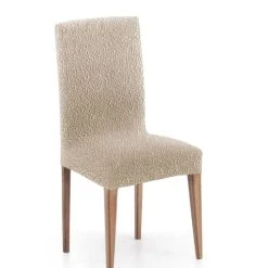 Eysa Pack 2 Housses De Chaise Avec Dossier Extensible Beige 40 - 50 Cm