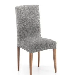 Eysa Pack 2 Housses De Chaise Avec Dossier Extensible Gris Clair 40 - 50 Cm