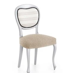 Eysa Pack 2 Housses De Chaise Extensible Beige 40 - 50 Cm