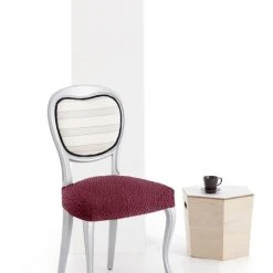 Eysa Pack 2 Housses De Chaise Extensible Bordeaux 40 - 50 Cm -Maisons Du Monde Boutique pack 2 housses de chaise extensible bordeaux 40 50 cm 2