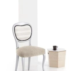 Eysa Pack 2 Housses De Chaise Extensible écru 40 - 50 Cm -Maisons Du Monde Boutique pack 2 housses de chaise extensible ecru 40 50 cm 2