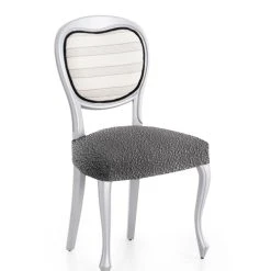 Eysa Pack 2 Housses De Chaise Extensible Gris Foncé 40 - 50 Cm