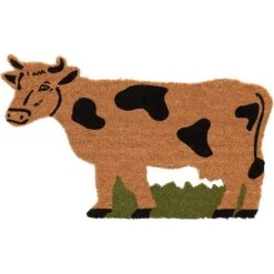 Best For Boots Paillasson Animal En Fibres De Coco Intérieur Extérieur Vache