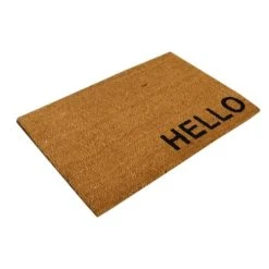 Casame Paillasson Avec Motif Hello - Marron