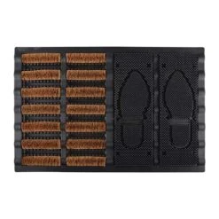 ESSCHERT DESIGN Paillasson Bi Matière 40 X 60 Cm