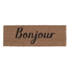 PRESENT TIME Paillasson Bonjour Noir Coco Naturel -Maisons Du Monde Boutique paillasson bonjour noir coco naturel 1