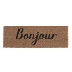 PRESENT TIME Paillasson Rectangulaire En Fibre De Coco 75x26 Cm Noir Et Beige 10 PRESENT TIME Paillasson Rectangulaire En Fibre De Coco 75x26 Cm Noir Et Beige -Maisons Du Monde Boutique paillasson bonjour noir coco naturel bonjour