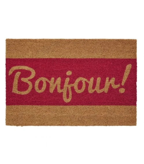 Wadiga Paillasson Coco Bonjour 60x40cm 3 Wadiga Paillasson Coco Bonjour 60x40cm