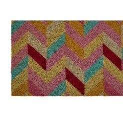Wadiga Paillasson Coco Chevrons Multicolores 60x40cm -Maisons Du Monde Boutique paillasson coco chevrons multicolores 60x40cm 2