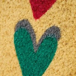 Wadiga Paillasson Coco Coeurs Colorés Sweet Home 60x40cm -Maisons Du Monde Boutique paillasson coco coeurs colores sweet home 60x40cm 2