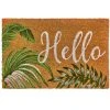 Wadiga Paillasson Coco Feuillage Hello 60x40x1.5cm -Maisons Du Monde Boutique paillasson coco feuillage hello 60x40x1 5cm