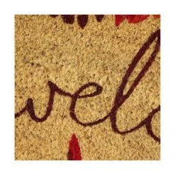 Wadiga Paillasson Coco Feuilles Welcome 60x40x1,5cm -Maisons Du Monde Boutique paillasson coco feuilles welcome 60x40x1 5cm 2