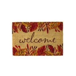 Wadiga Paillasson Coco Feuilles Welcome 60x40x1,5cm