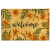 Wadiga Paillasson Coco Fleurs Jaunes Welcome 60x40x1.5cm