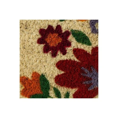 Wadiga Paillasson Coco Fleurs Multicolores Home Sweet Home 60x40x1,5cm 5 Wadiga Paillasson Coco Fleurs Multicolores Home Sweet Home 60x40x1,5cm – Image 3