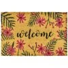 Wadiga Paillasson Coco Fleurs Roses Welcome 60x40x1.5cm -Maisons Du Monde Boutique paillasson coco fleurs roses welcome 60x40x1 5cm