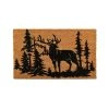 Aubry Gaspard Paillasson Coco Intérieur Extérieur 75 X 45 Cm Cerfs En Forêt