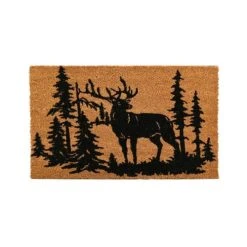 Aubry Gaspard Paillasson Coco IntĂ©rieur ExtĂ©rieur 75 X 45 Cm Cerfs En ForĂȘt