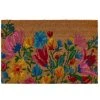 Wadiga Paillasson Coco Multicolore Fleurs Du Jardin - 60x40x1.5cm