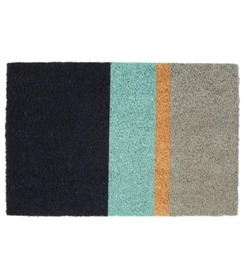 Wadiga Paillasson Coco Multicolore Rayures 60x40cm 3 Wadiga Paillasson Coco Multicolore Rayures 60x40cm