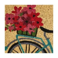Wadiga Paillasson Coco Multicolore Vélo Fleuri 60x40x1,5cm -Maisons Du Monde Boutique paillasson coco multicolore velo fleuri 60x40x1 5cm 2