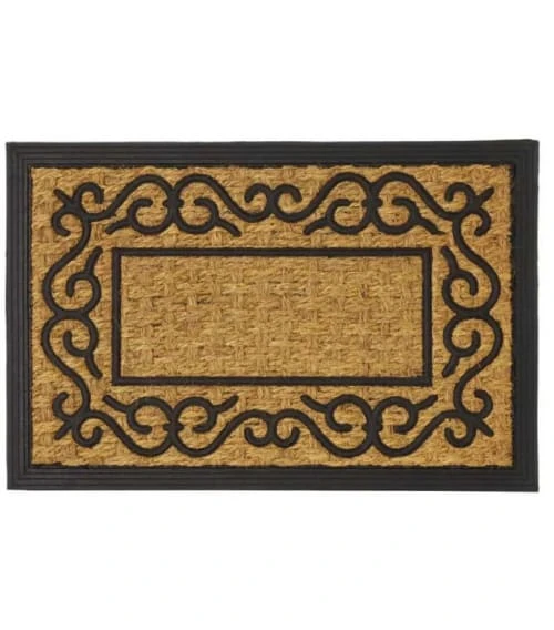 Wadiga Paillasson En Caoutchouc Et Fibres De Coco 60x40cm 3 Wadiga Paillasson En Caoutchouc Et Fibres De Coco 60x40cm