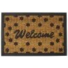 Wadiga Paillasson En Caoutchouc Et Fibres De Coco Welcome 60x40cm