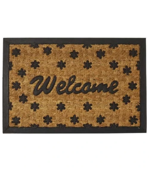 Wadiga Paillasson En Caoutchouc Et Fibres De Coco Welcome 60x40cm 3 Wadiga Paillasson En Caoutchouc Et Fibres De Coco Welcome 60x40cm