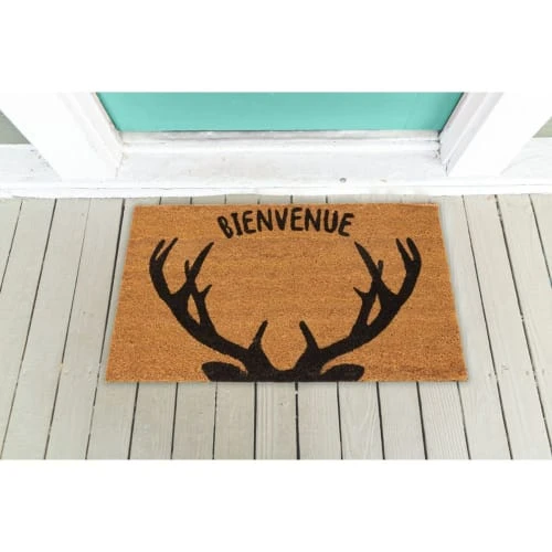 Aubry Gaspard Paillasson En Coco Corne Cerf 75 X 45 Cm 4 Aubry Gaspard Paillasson En Coco Corne Cerf 75 X 45 Cm – Image 2