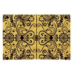 Wadiga Paillasson En Coco Motifs Volutes Rouges 70x40cm -Maisons Du Monde Boutique paillasson en coco motifs volutes noires 70x40cm volutes 1